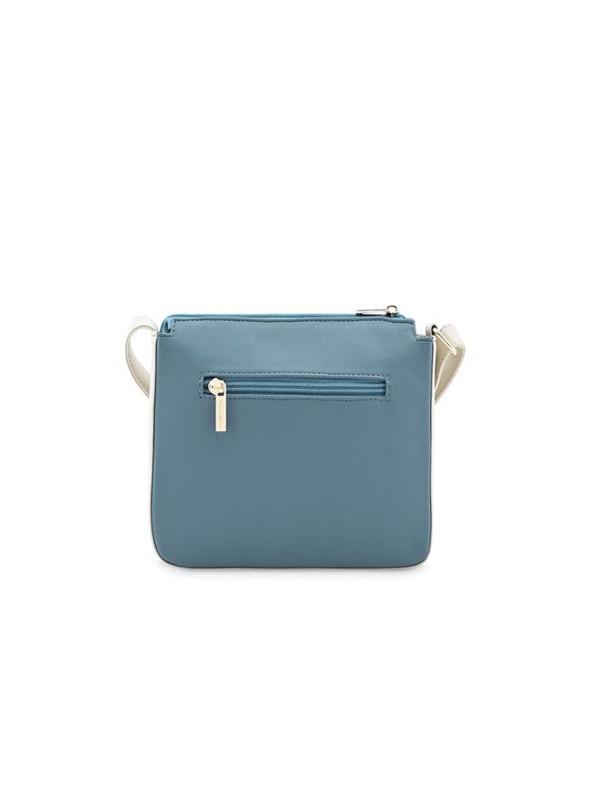 Fastrack Trendy Blue Sling Bag with Adjustable Straps | Faux-Leather Women's Handbags | Sling for Casual Carry - Image 5